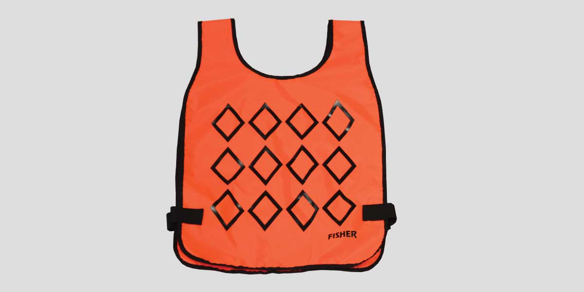 Fisher Athletic Chain Gang Vest Standard Diamond Pattern 18"W x 26.75"H (FIS - VESXX) - SchoolOutlet