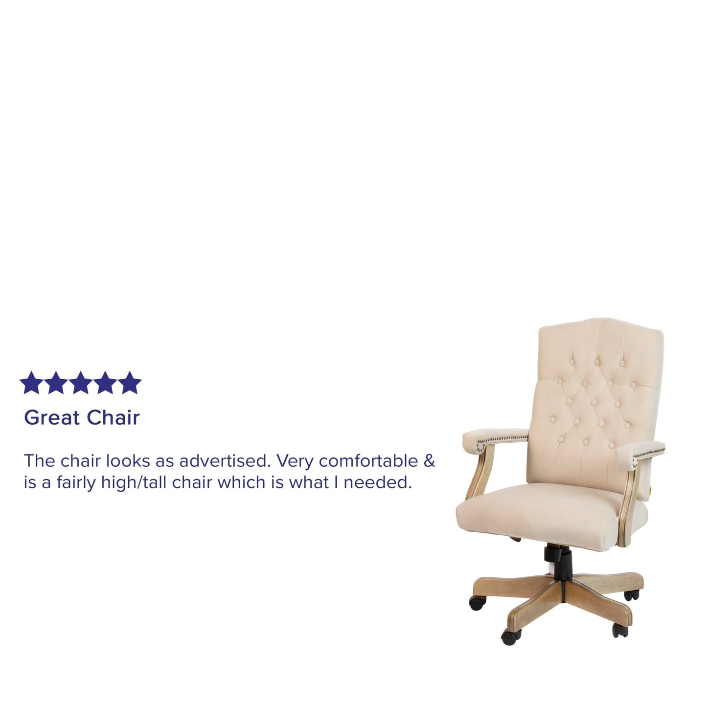 Derrick Microfiber Classic Executive Swivel Office Chair with Driftwood Arms and Base by Flash Furniture - SchoolOutlet