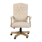 Derrick Microfiber Classic Executive Swivel Office Chair with Driftwood Arms and Base by Flash Furniture - SchoolOutlet