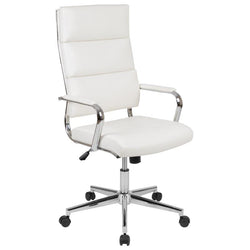 Flash Furniture Hansel High Back LeatherSoft Contemporary Panel Executive Swivel Office Chair (BT-20595H-2-XX-GG)