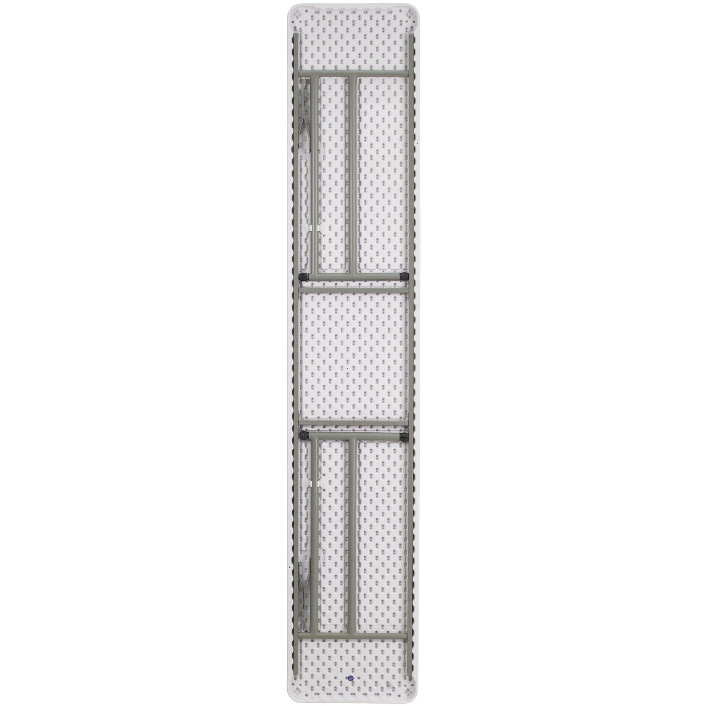 Elon 8 - Foot Rectangular Plastic Folding Training Table - Granite White by Flash Furniture - SchoolOutlet
