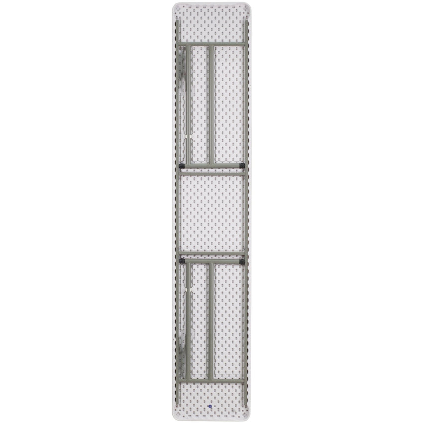 Elon 8 - Foot Rectangular Plastic Folding Training Table - Granite White by Flash Furniture - SchoolOutlet