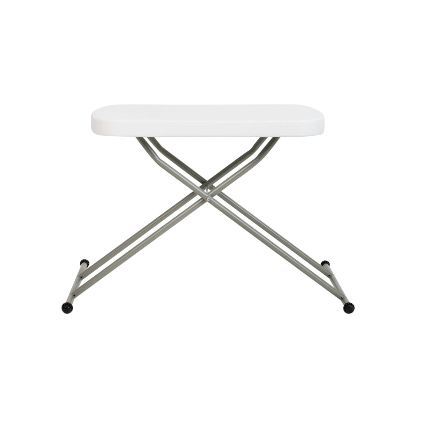 Elon 26 Inch Indoor/Outdoor Plastic Banquet and Event Folding Table with Adjustable Height - Granite White by Flash Furniture - SchoolOutlet