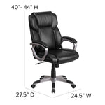Flash Furniture LeatherSoft Executive Office Chair with Lumbar Support 18
