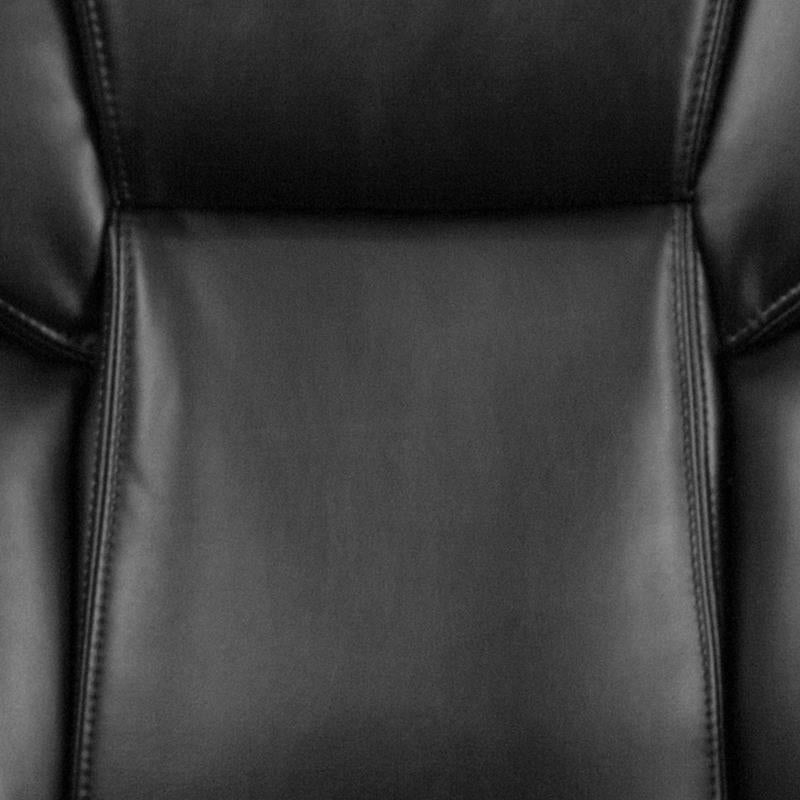 Flash Furniture LeatherSoft Executive Office Chair with Lumbar Support 18"-22"H (FLA-GO-2236M-BK-GG) - SchoolOutlet