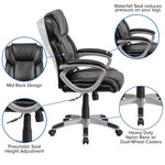 Flash Furniture LeatherSoft Executive Office Chair with Lumbar Support 18