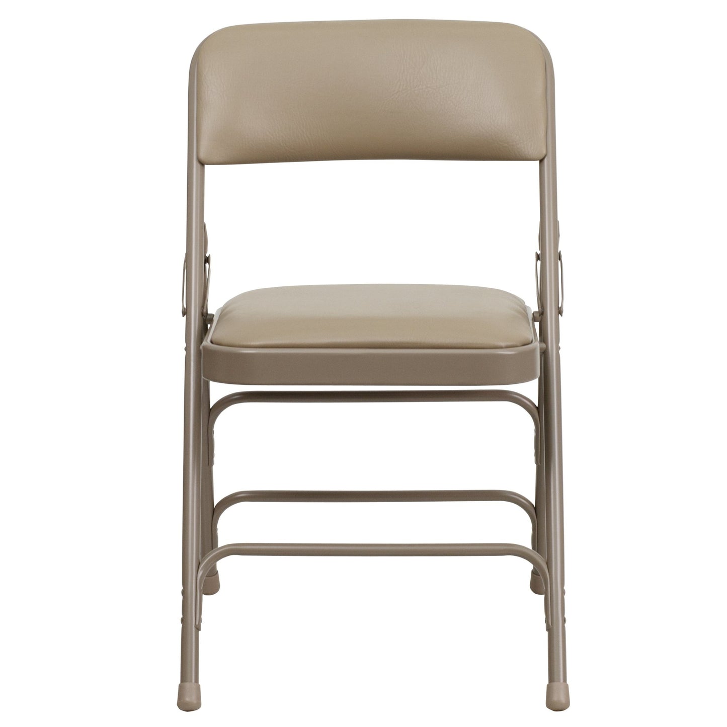 HERCULES Series Metal Folding Chair with Vinly Seat, Curved Triple Braced and Double Hinged by Flash Furniture - SchoolOutlet