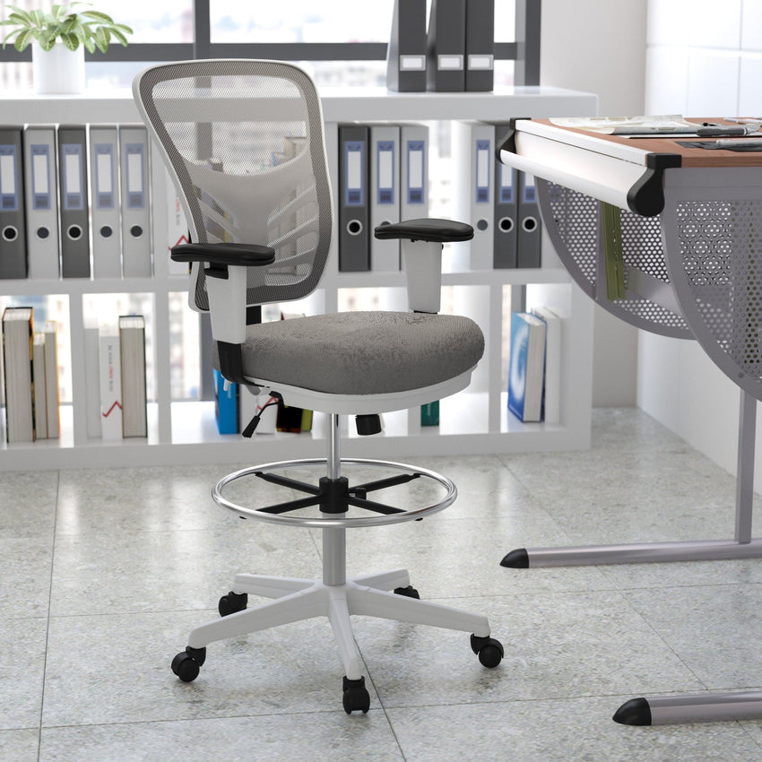 Flash Furniture Ergonomic Mesh Office Chair with Adjustable Arms