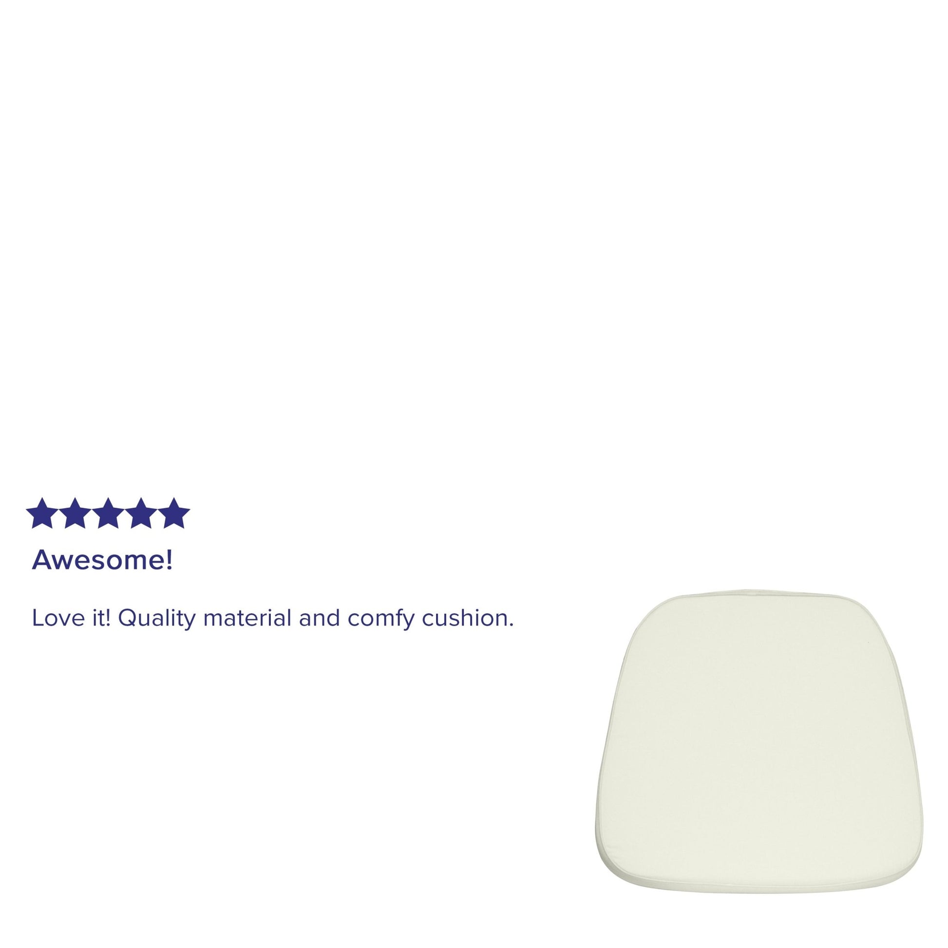 Louise Soft Fabric Chiavari Chair Cushion by Flash Furniture - SchoolOutlet