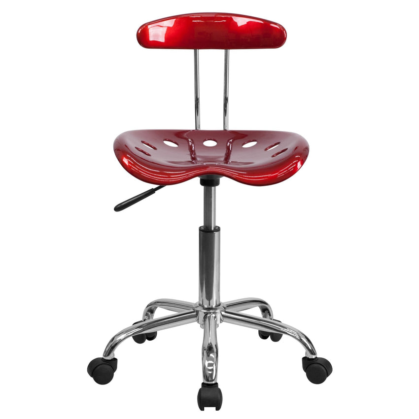 Elliott Swivel Task Office Chair with Tractor Seat by Flash Furniture - SchoolOutlet