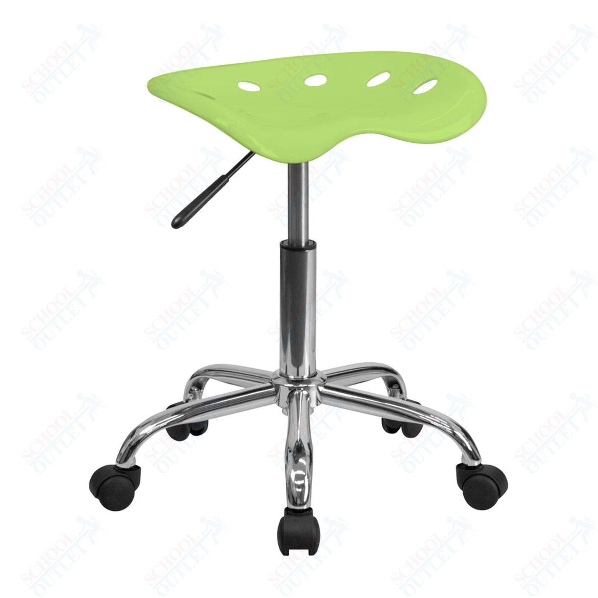 Taylor Vibrant Apple Tractor Seat and Chrome Stool - SchoolOutlet