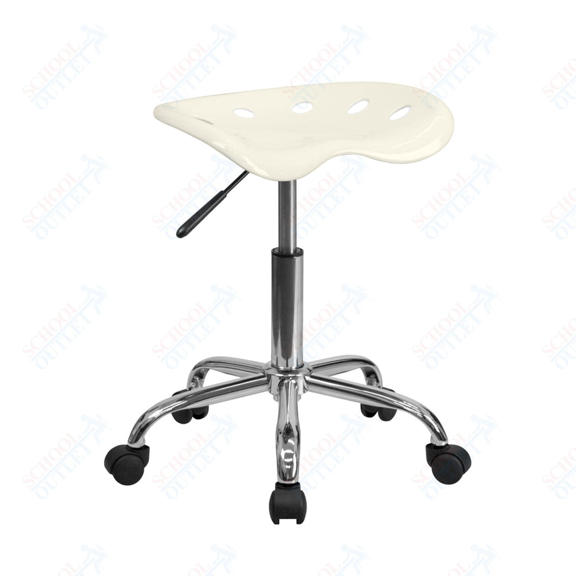 Taylor Vibrant Apple Tractor Seat and Chrome Stool - SchoolOutlet