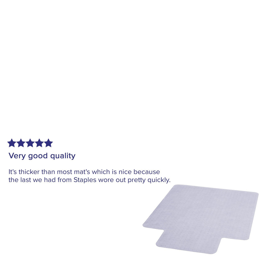 Jackson 36'' x 48'' Carpet Chair Mat with Lip by Flash Furniture - SchoolOutlet