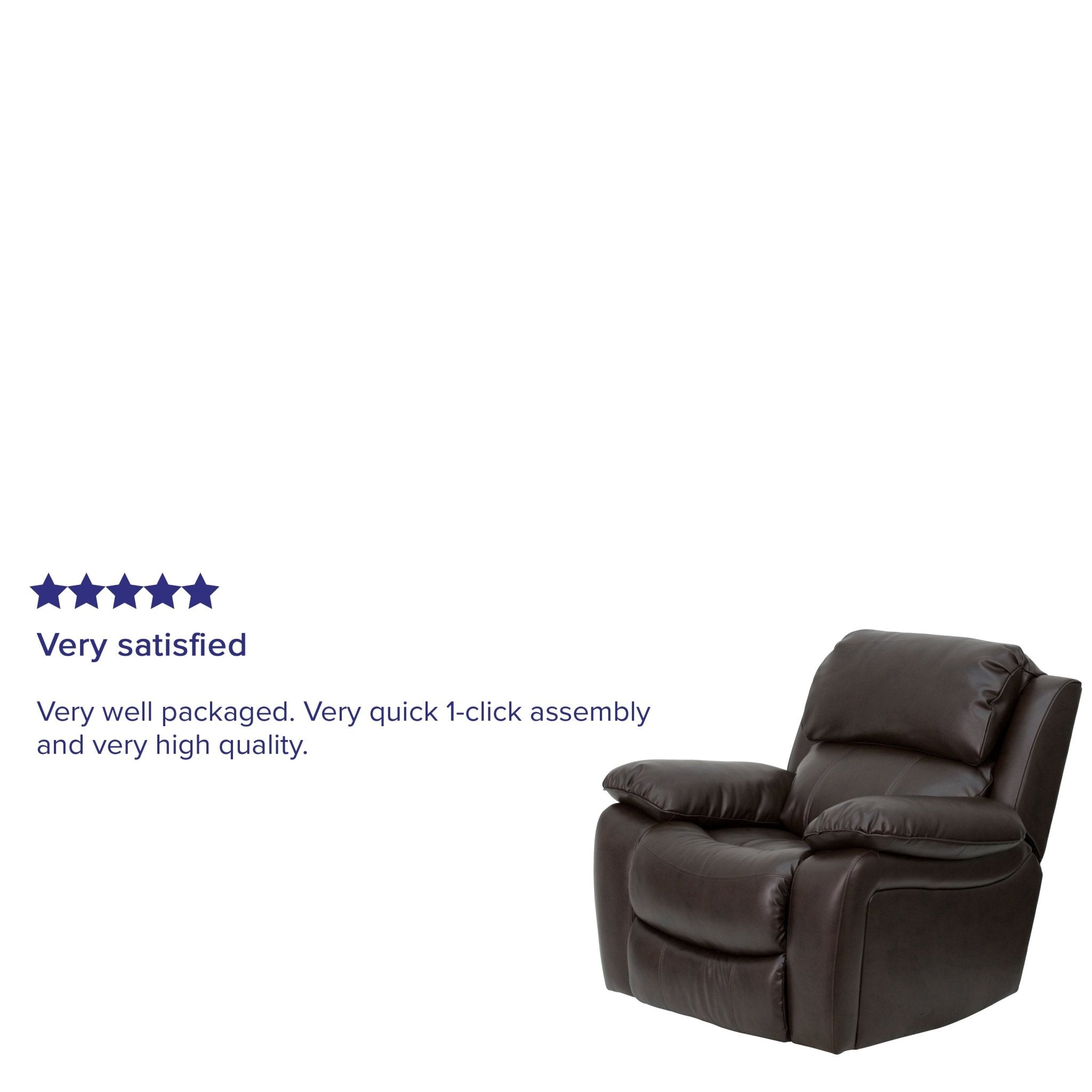 Flash furniture leather rocker recliner black best sale