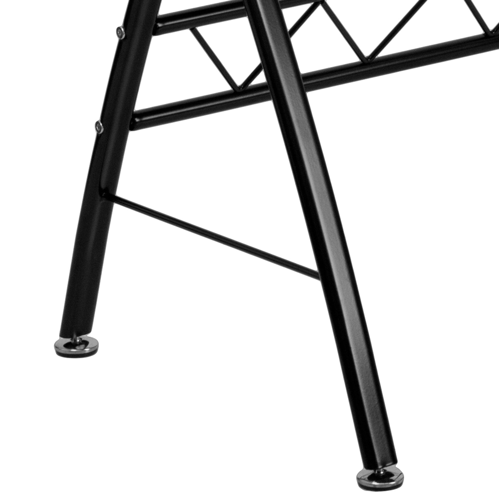 Norris Computer Desk with Pull - Out Keyboard Tray - Black Tempered Glass by Flash Furniture - SchoolOutlet