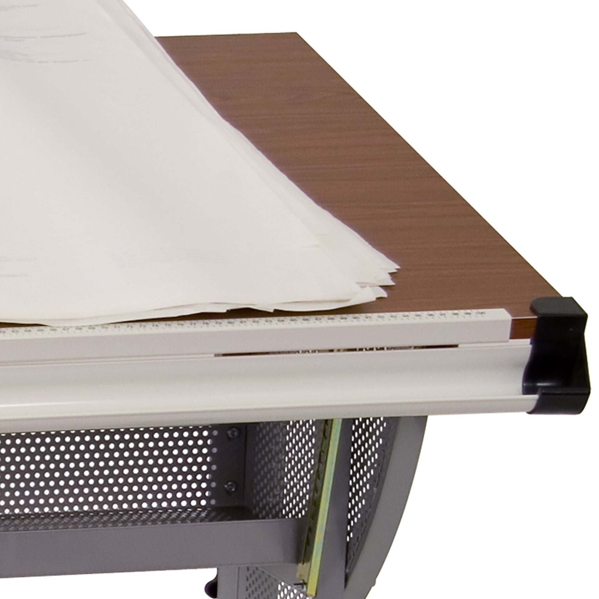 Berkley Adjustable Drawing and Drafting Table with Pewter Frame by Flash Furniture - SchoolOutlet