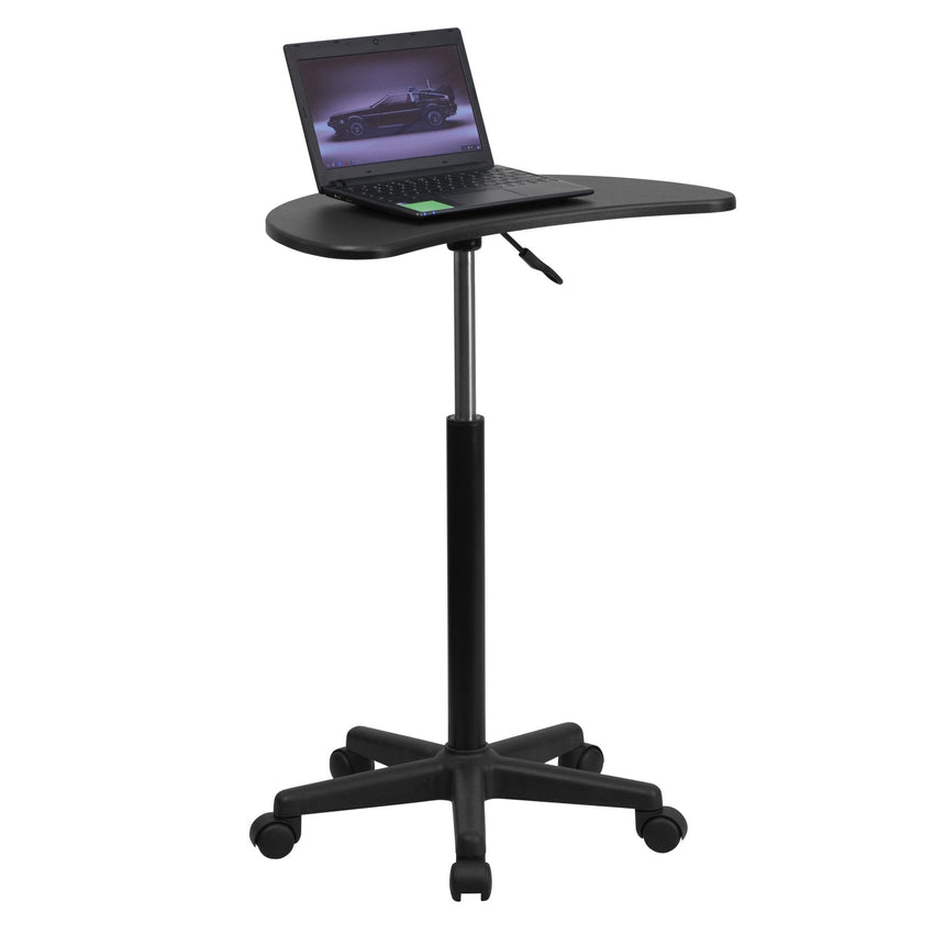 Eve Sit to Stand Mobile Laptop Computer Desk by Flash Furniture - SchoolOutlet