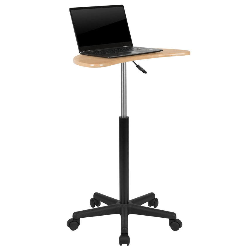 Eve Sit to Stand Mobile Laptop Computer Desk by Flash Furniture - SchoolOutlet