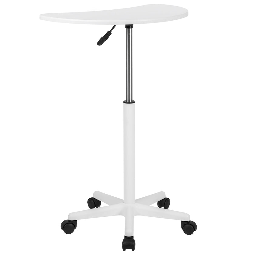 Eve Sit to Stand Mobile Laptop Computer Desk by Flash Furniture - SchoolOutlet