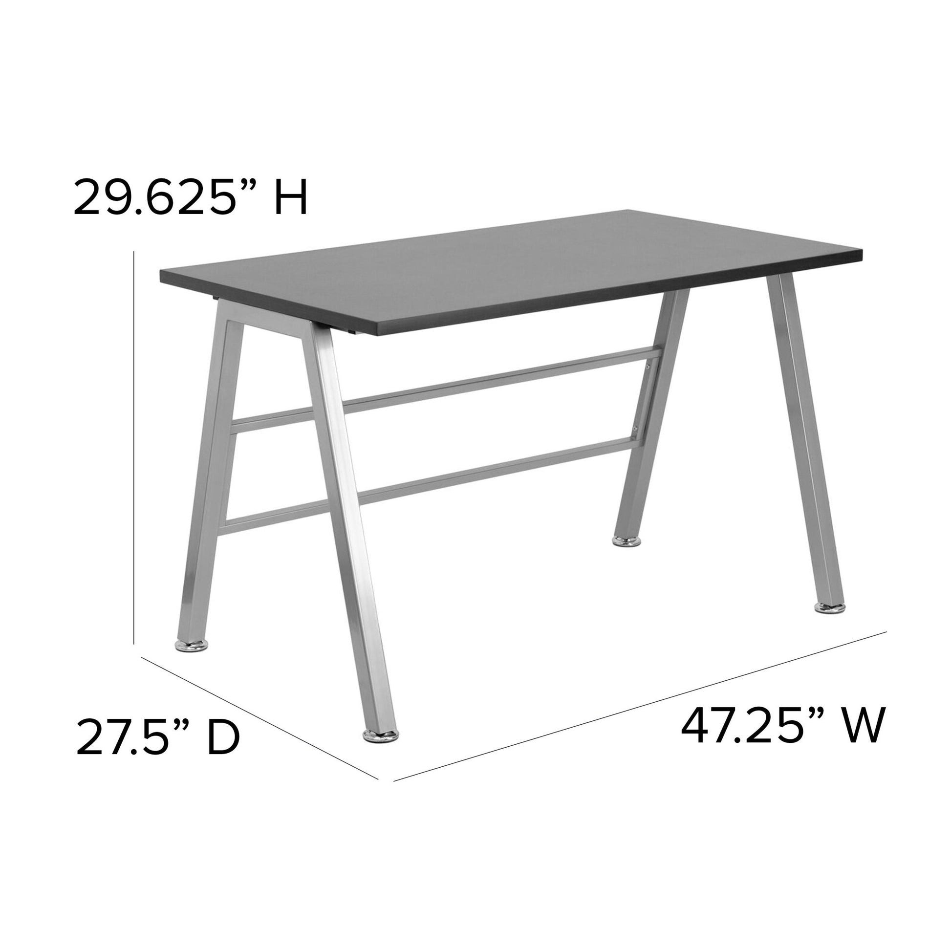 Hoover High Profile Desk by Flash Furniture - SchoolOutlet