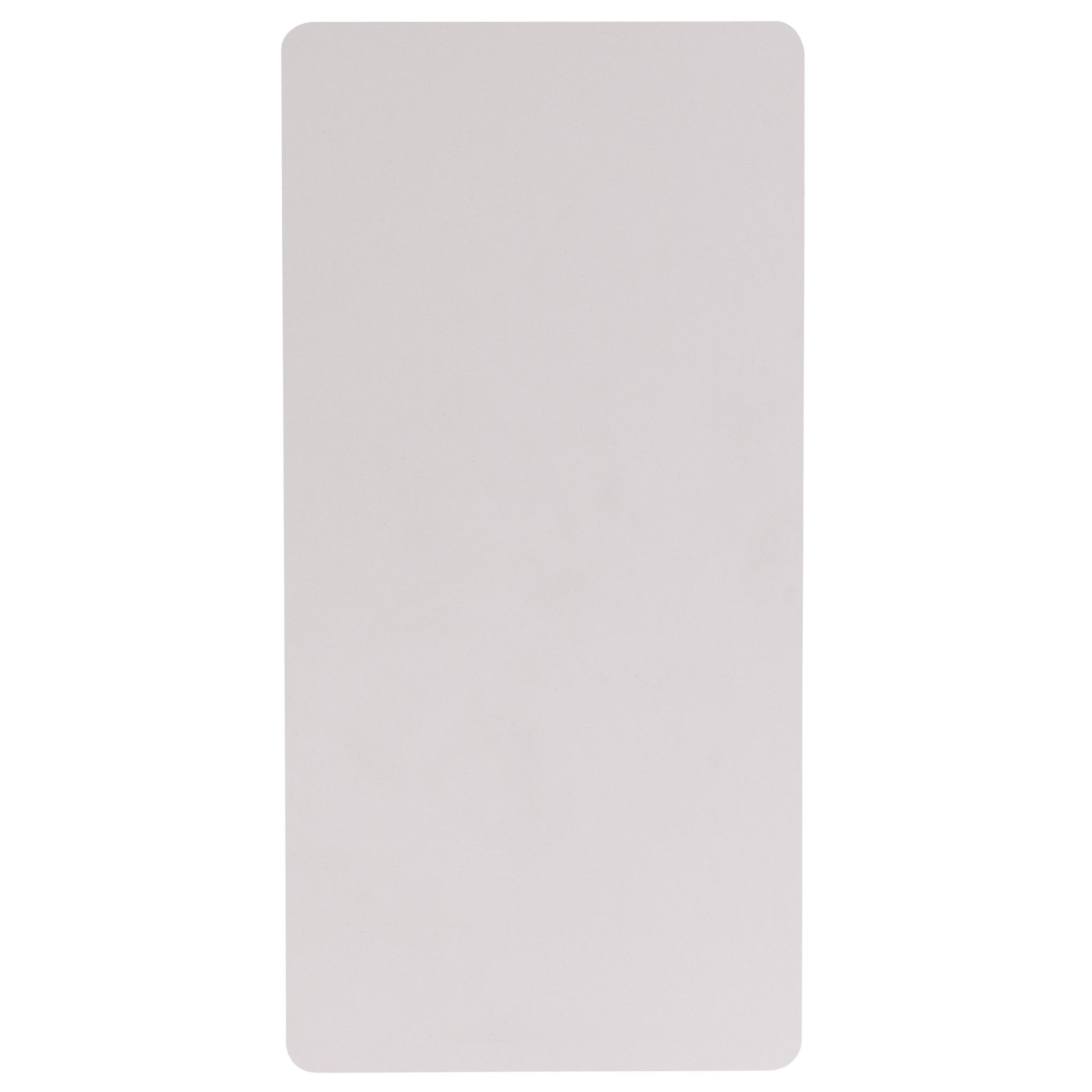 Kathryn 4 - Foot Rectangular Plastic Folding Table - Granite White by Flash Furniture - SchoolOutlet