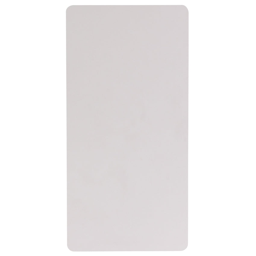 Kathryn 4 - Foot Rectangular Plastic Folding Table - Granite White by Flash Furniture - SchoolOutlet