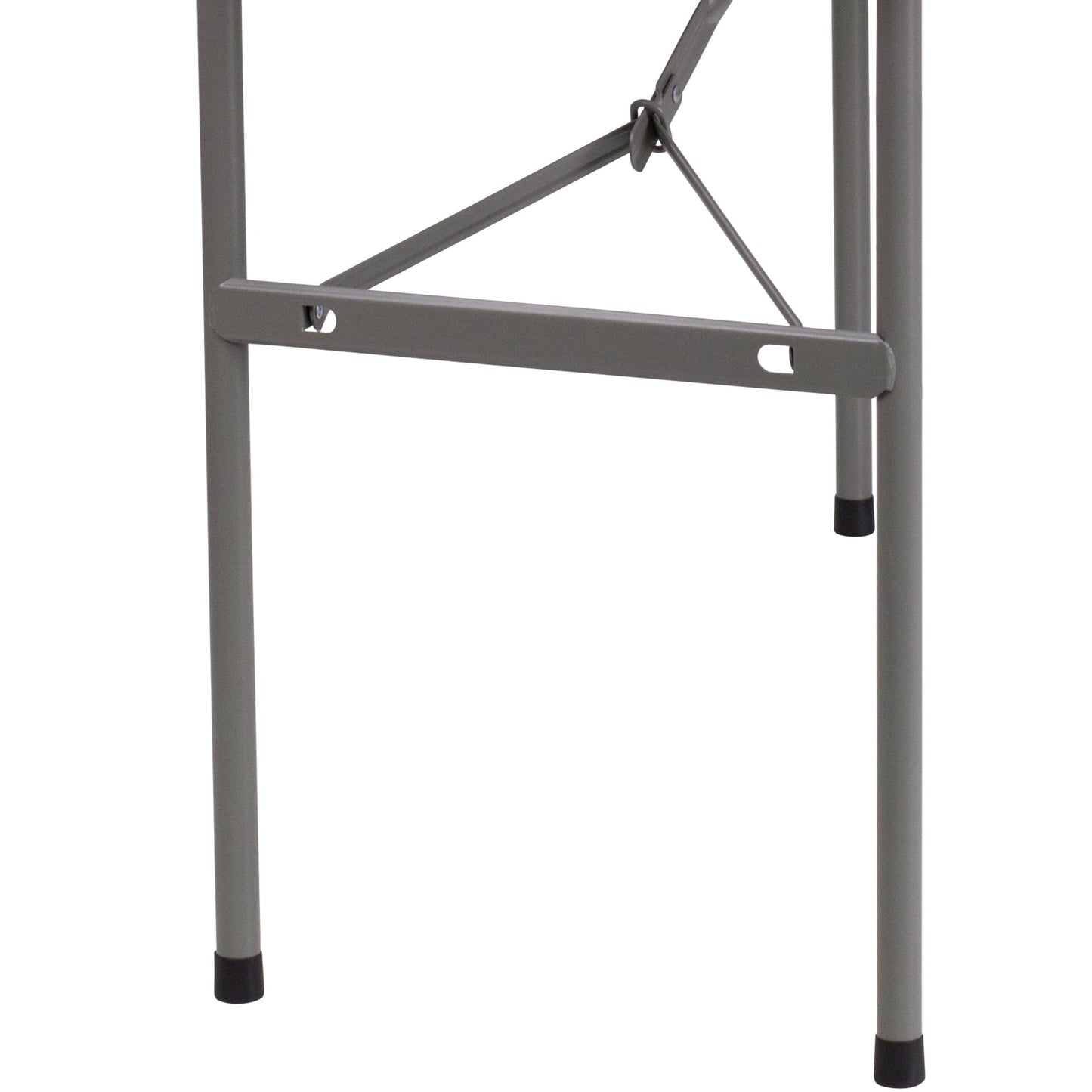 Kathryn 4 - Foot Rectangular Plastic Folding Table - Granite White by Flash Furniture - SchoolOutlet