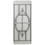 Kathryn 6 - Foot Rectangular Plastic Folding Table - Granite White by Flash Furniture - SchoolOutlet