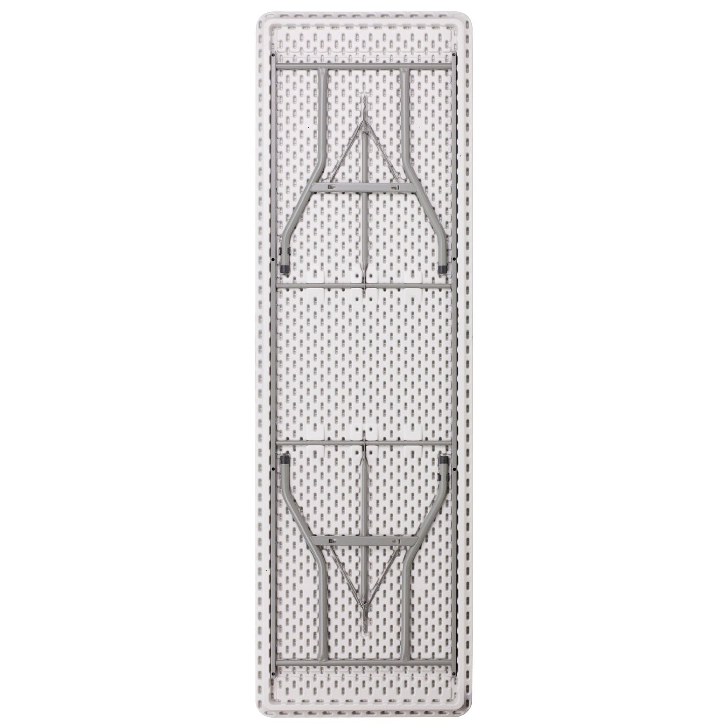 Kathryn 8 - Foot Rectangular Plastic Folding Table - Granite White by Flash Furniture - SchoolOutlet