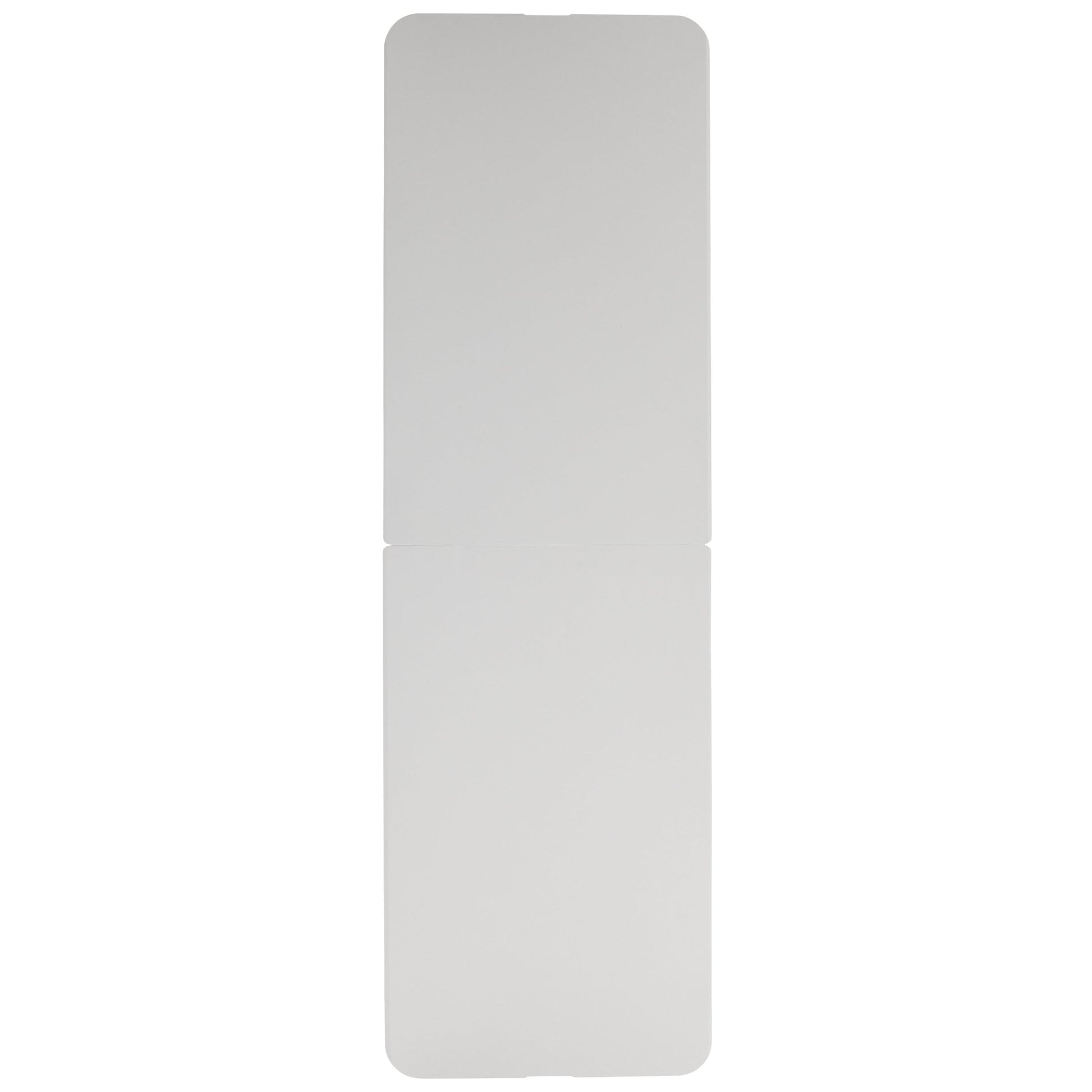 Kathryn 8 - Foot Bi - Fold Rectangular Plastic Folding Table for Banquet and Event with Carrying Handle - Granite White by Flash Furniture - SchoolOutlet