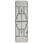 Kathryn 8 - Foot Bi - Fold Rectangular Plastic Folding Table for Banquet and Event with Carrying Handle - Granite White by Flash Furniture - SchoolOutlet