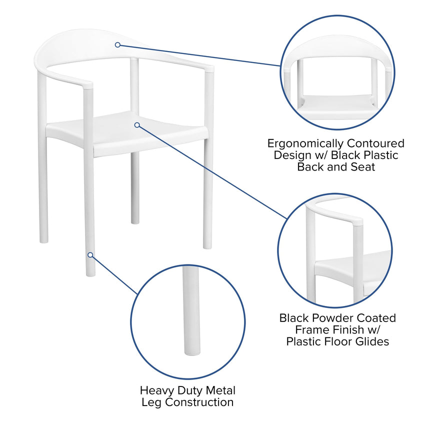 HERCULES Series Plastic Cafe Stack Chair - 1000 lb. Capacity by Flash Furniture - SchoolOutlet