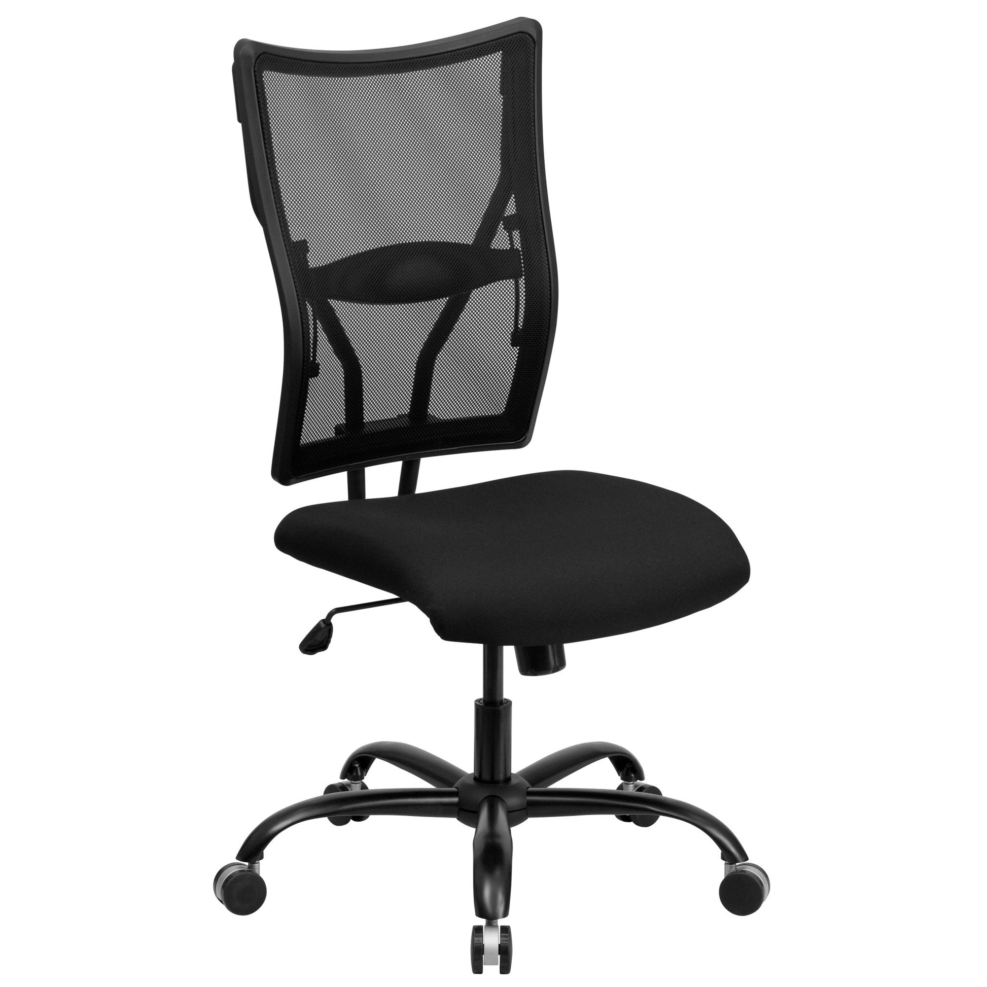 HERCULES Series Big & Tall Executive Swivel Ergonomic Office Chair, Black Mesh - 400 lb. Rated by Flash Furniture - SchoolOutlet