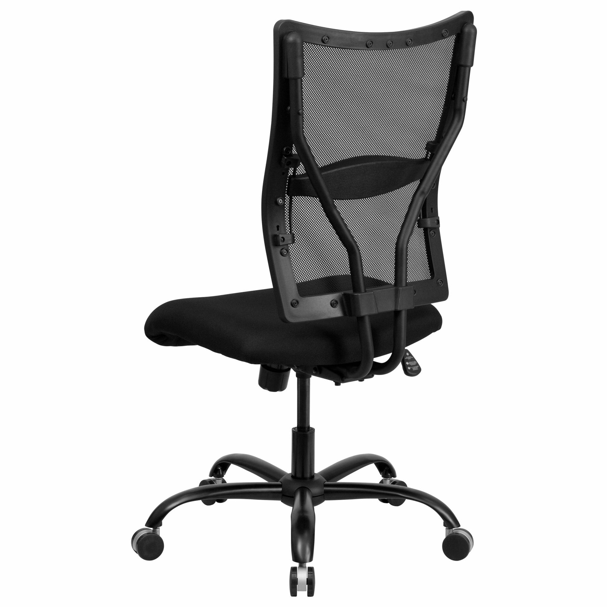 HERCULES Series Big & Tall Executive Swivel Ergonomic Office Chair, Black Mesh - 400 lb. Rated by Flash Furniture - SchoolOutlet
