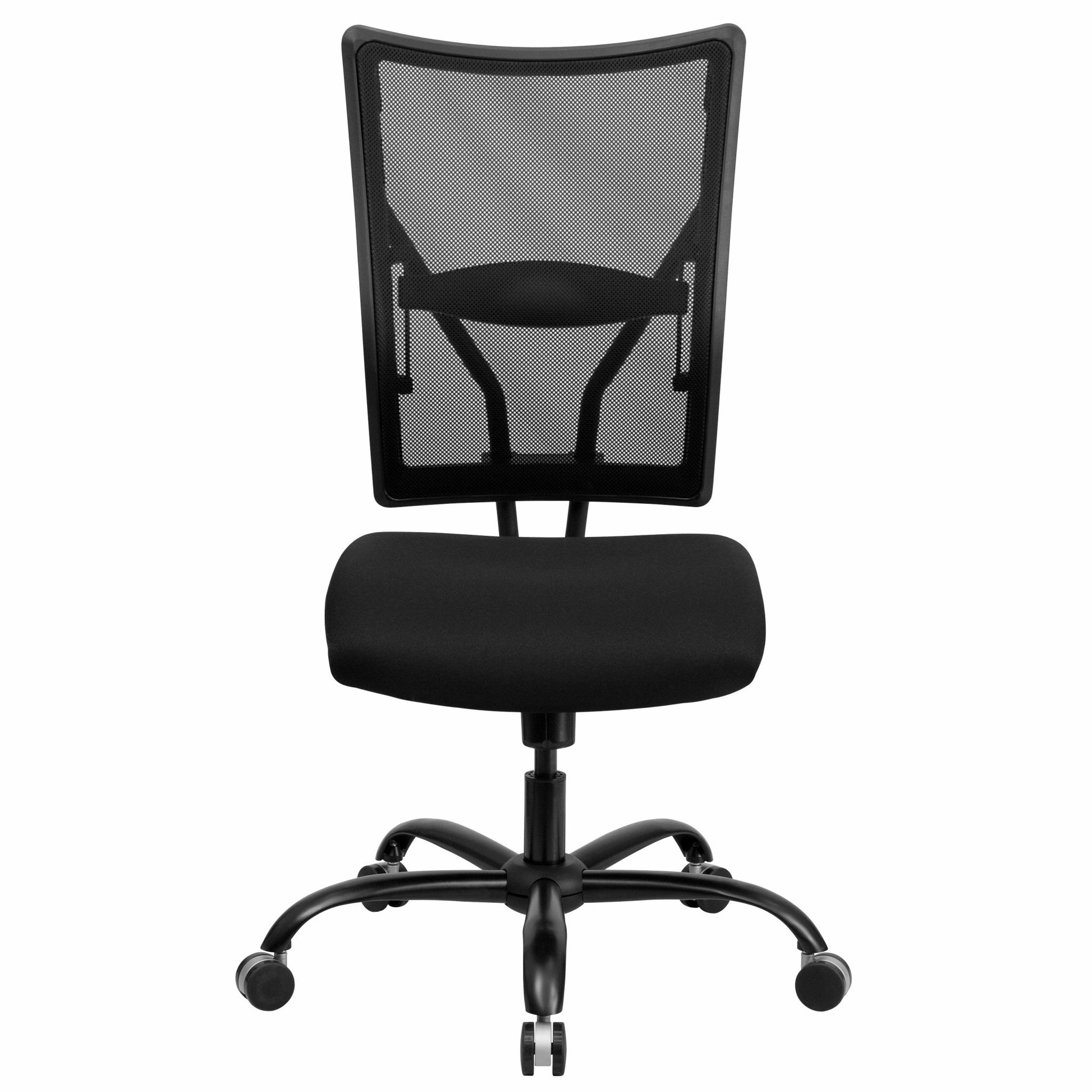 HERCULES Series Big & Tall Executive Swivel Ergonomic Office Chair, Black Mesh - 400 lb. Rated by Flash Furniture - SchoolOutlet
