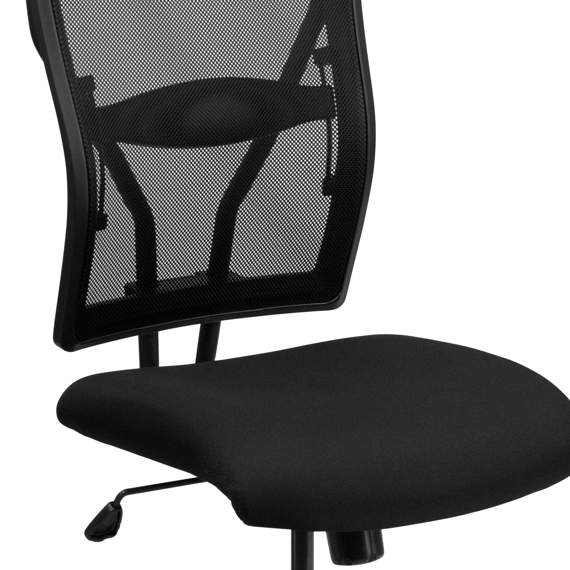 HERCULES Series Big & Tall Executive Swivel Ergonomic Office Chair, Black Mesh - 400 lb. Rated by Flash Furniture - SchoolOutlet