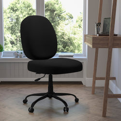 HERCULES Series Big & Tall Black Fabric Executive Swivel Ergonomic Office Chair with Adjustable Back - 400 lb. Rated by Flash Furniture