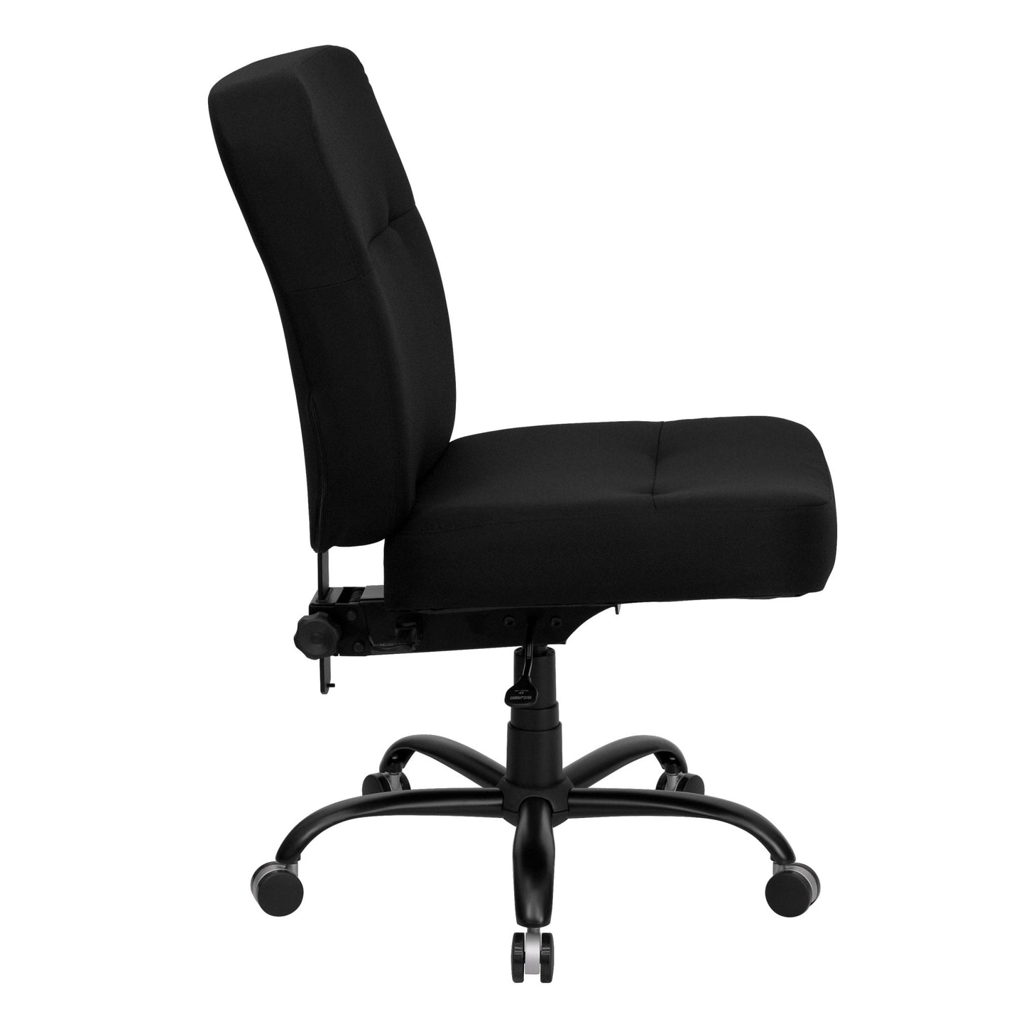 HERCULES Series Big & Tall Black Fabric Executive Swivel Ergonomic Office Chair with Rectangular Back - 400 lb. Rated by Flash Furniture - SchoolOutlet