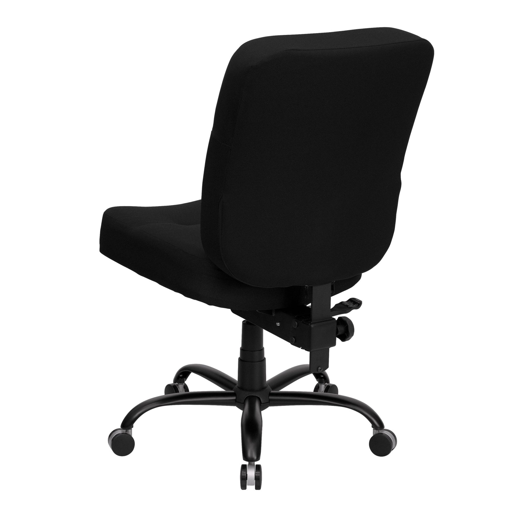 HERCULES Series Big & Tall Black Fabric Executive Swivel Ergonomic Office Chair with Rectangular Back - 400 lb. Rated by Flash Furniture - SchoolOutlet
