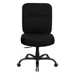 HERCULES Series Big & Tall Black Fabric Executive Swivel Ergonomic Office Chair with Rectangular Back - 400 lb. Rated by Flash Furniture