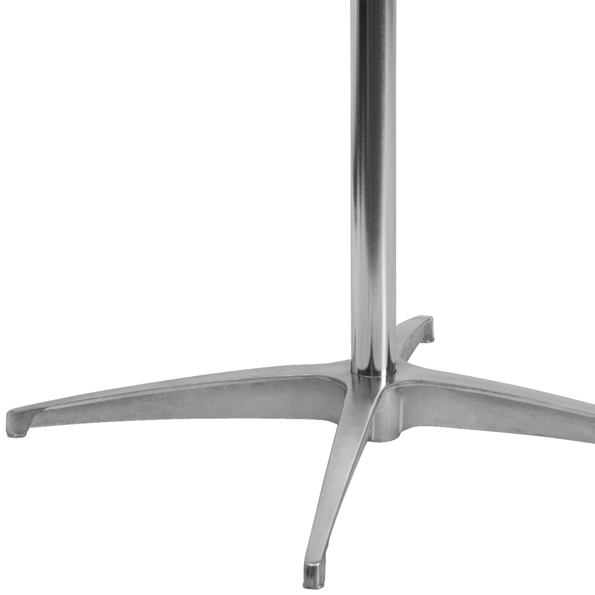 Lars 36'' Round Wood Cocktail Table with Adjustable Height from 30" - 42"H by Flash Furniture - SchoolOutlet