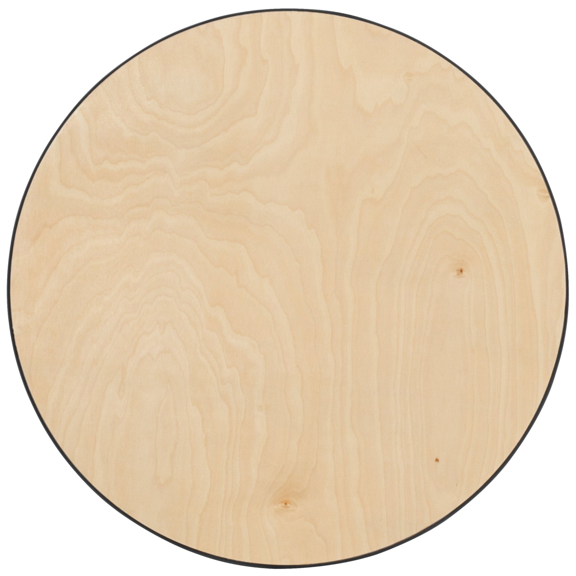 Lars 36'' Round Wood Cocktail Table with Adjustable Height from 30" - 42"H by Flash Furniture - SchoolOutlet