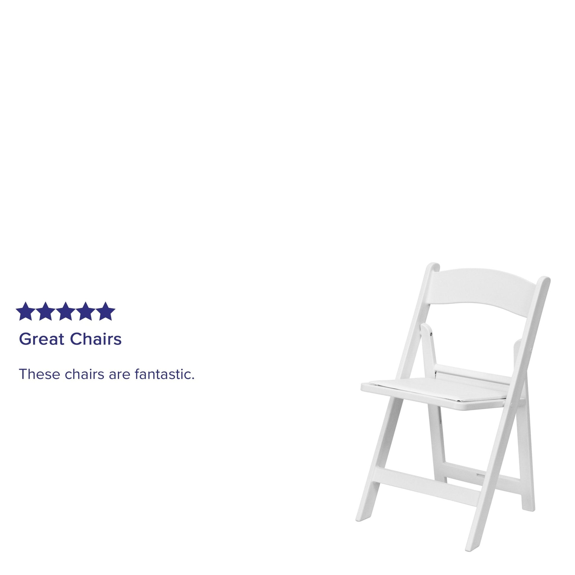 HERCULES Series White Wood Folding Chair with Vinyl Padded Seat by Flash Furniture - SchoolOutlet