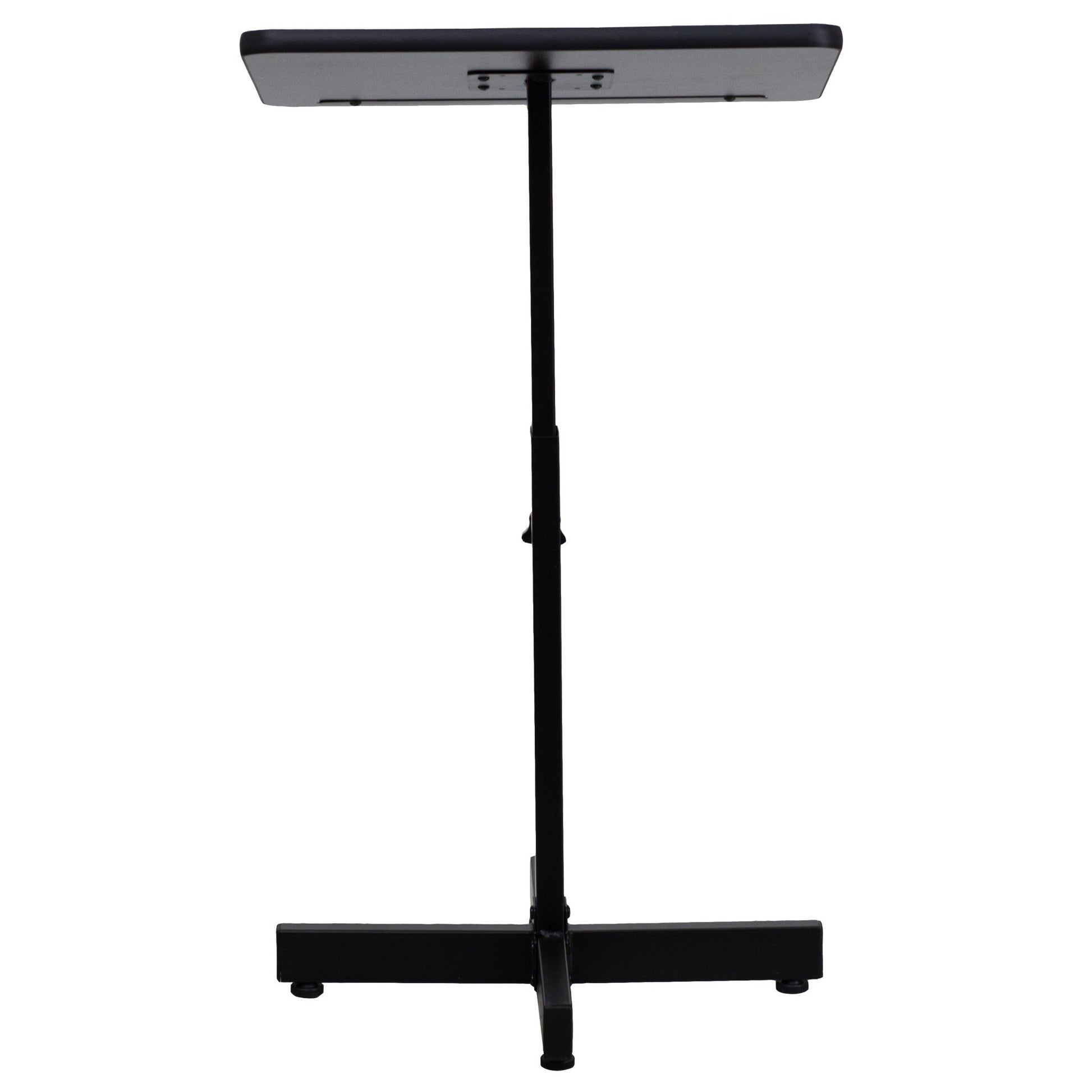 Mysta Adjustable Height Metal Lectern in Mahogany by Flash Furniture - SchoolOutlet
