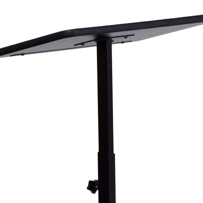 Mysta Adjustable Height Metal Lectern in Mahogany by Flash Furniture - SchoolOutlet
