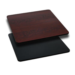 Glenbrook Square Table Top 36'' with Black or Mahogany Reversible Laminate Top by Flash Furniture