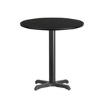 Graniss 24'' Round Hospitality Table with Laminate Top - Table Height Base by Flash Furniture - SchoolOutlet