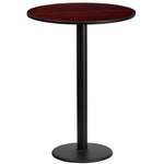 Stiles 24'' Round Hospitality Table with Laminate Top - Bar Height Table Base by Flash Furniture - SchoolOutlet