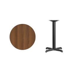 Graniss 24'' Round Hospitality Table with Laminate Top - Table Height Base by Flash Furniture