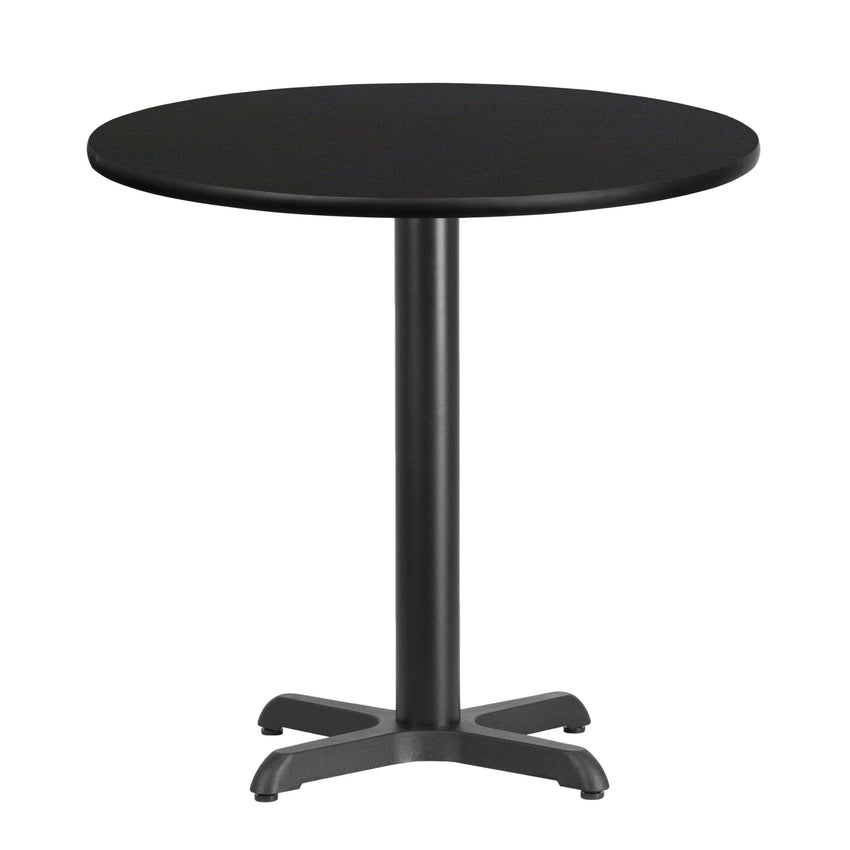 Hospitality Rent Table Graniss 30'' Round Hospitality Table with Laminate Top - Table Height ...